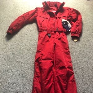 Killy women ski suit NWT size 14yrs red/ small USA